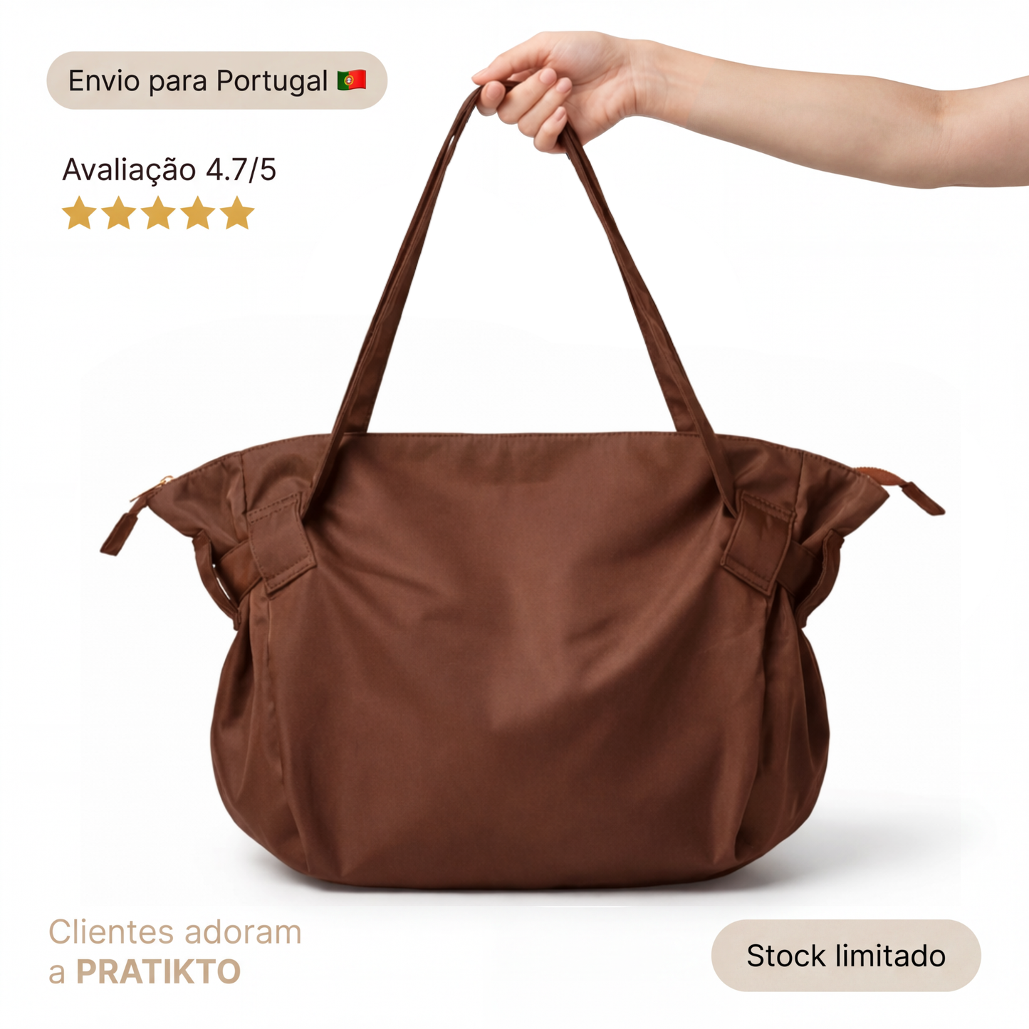 PRATIKTO™ Bolsa que Organiza Tudo em Segundos