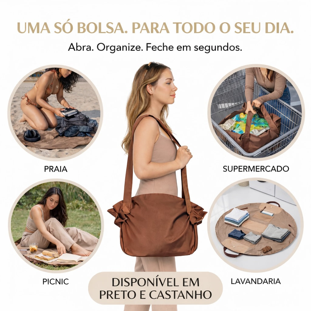 PRATIKTO™ Bolsa que Organiza Tudo em Segundos